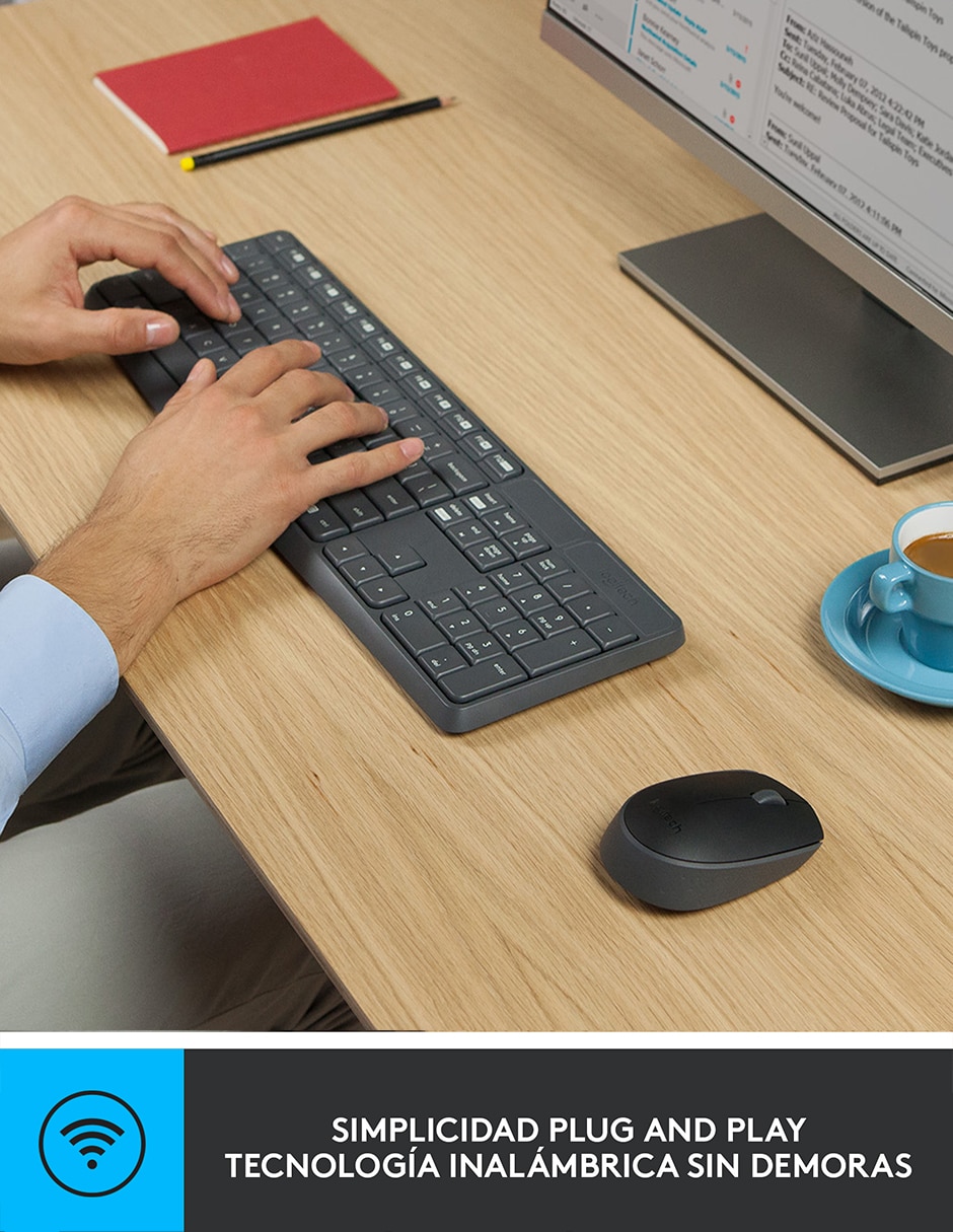 Mouse y teclado Mk235 2