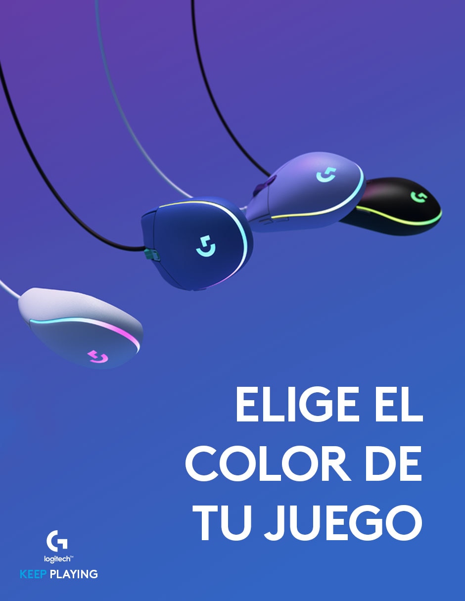 Mouse gamer alámbrico G203 azul 7