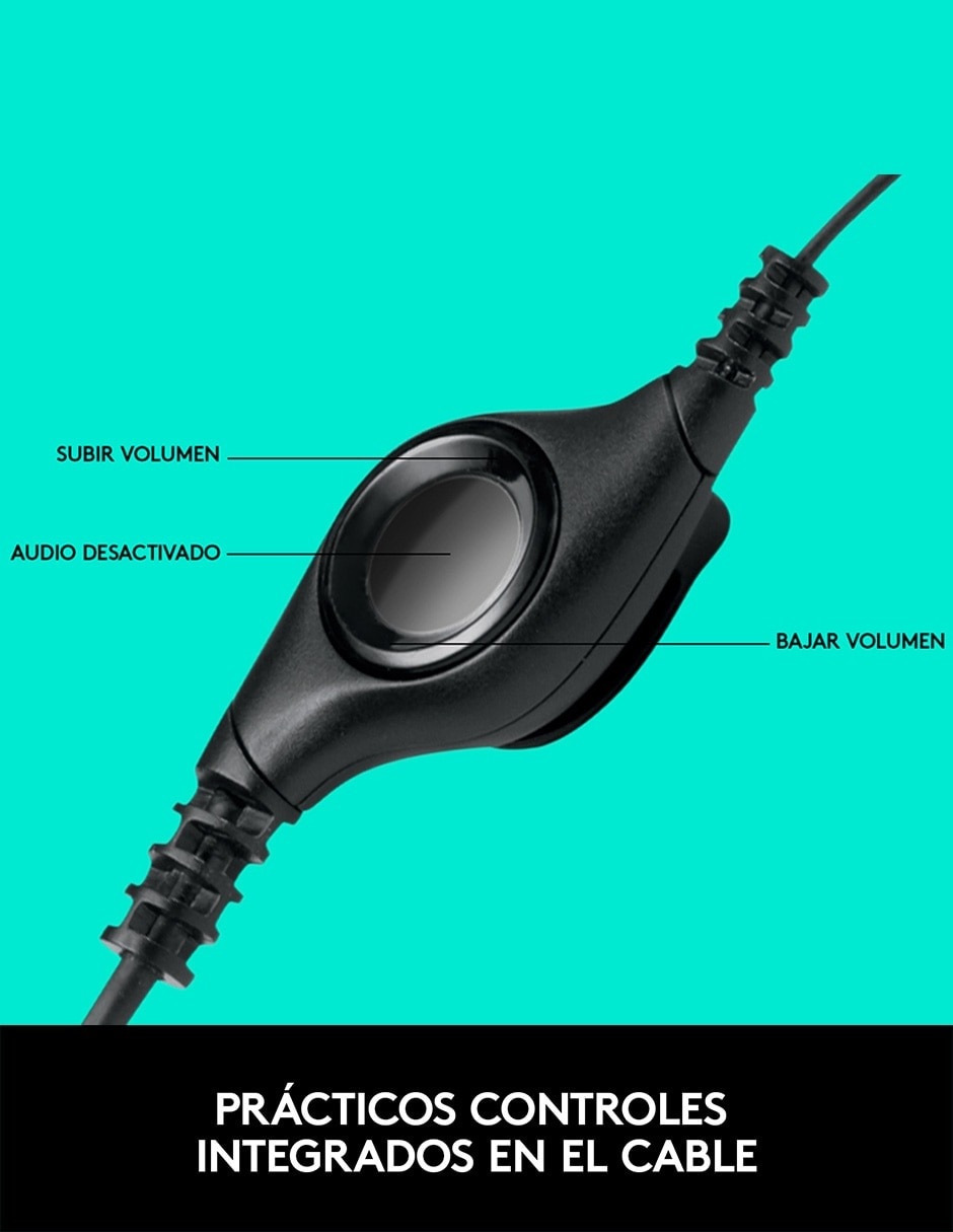 Audífonos De Diadema Headset H390 alámbricos 4