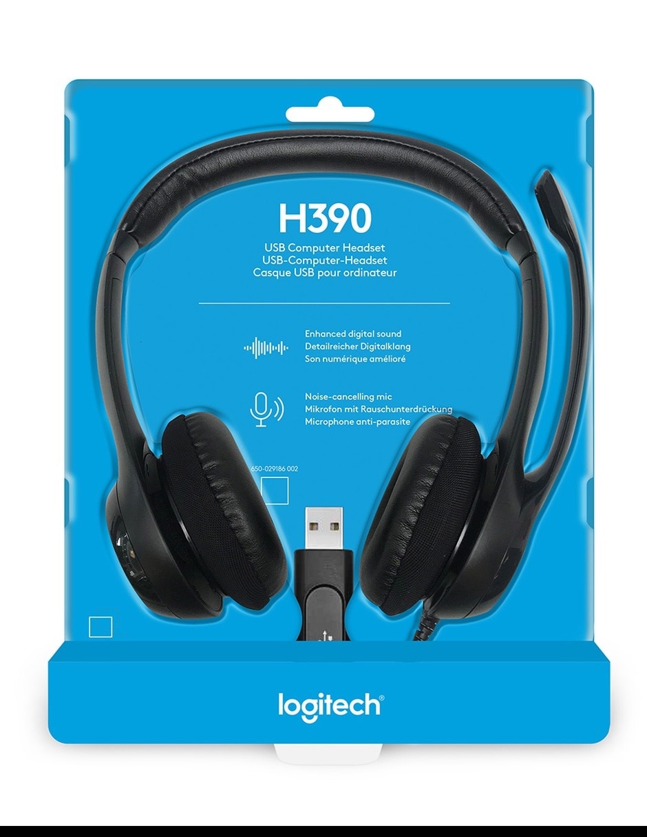 Audífonos De Diadema Headset H390 alámbricos 3