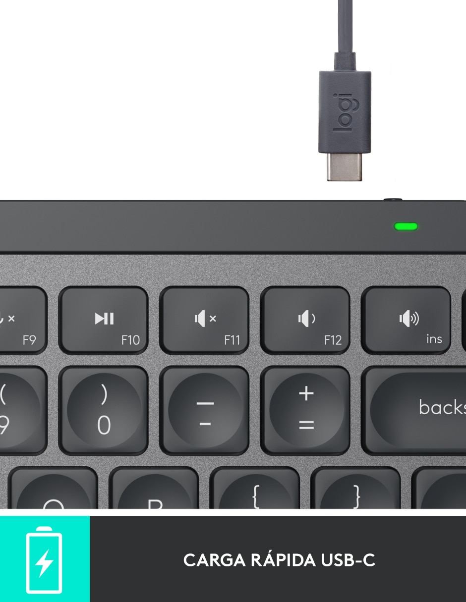 Teclado conexión inalámbrica Mx Keys Mini Grafito 8