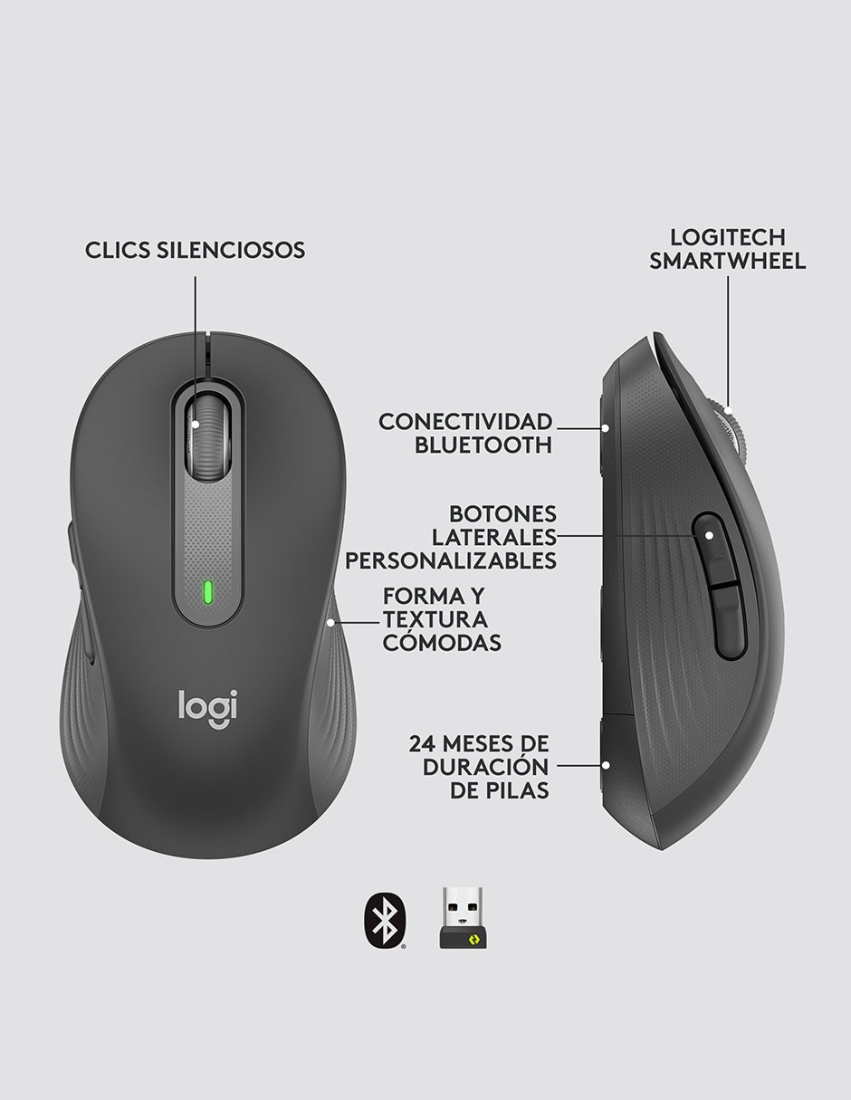 Mouse Inalámbrico Logitech signature m650 m650 910-006250