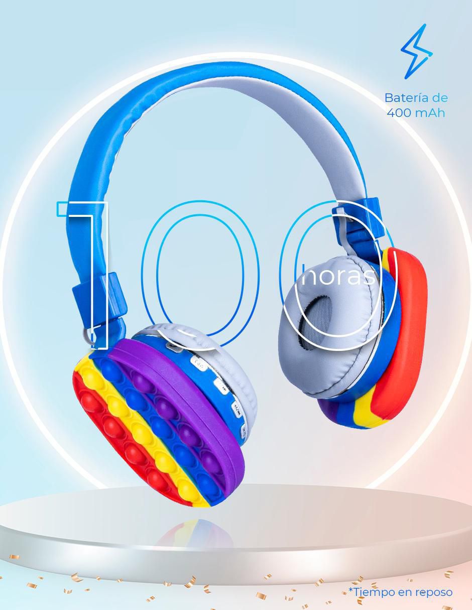 Audífonos On-Ear Pop It inalámbricos 5