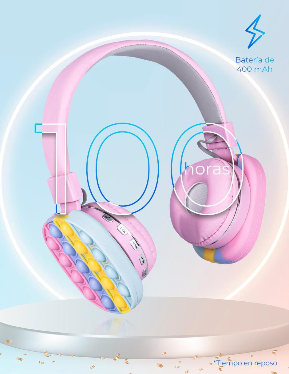 Audífonos On-Ear Pop It inalámbricos 5