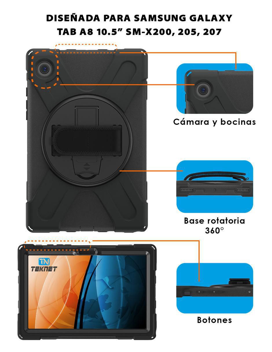 Funda para tablet Samsung Galaxy Tab A8 de 10.5 pulgadas SM-X200- SM-X205 Teknet