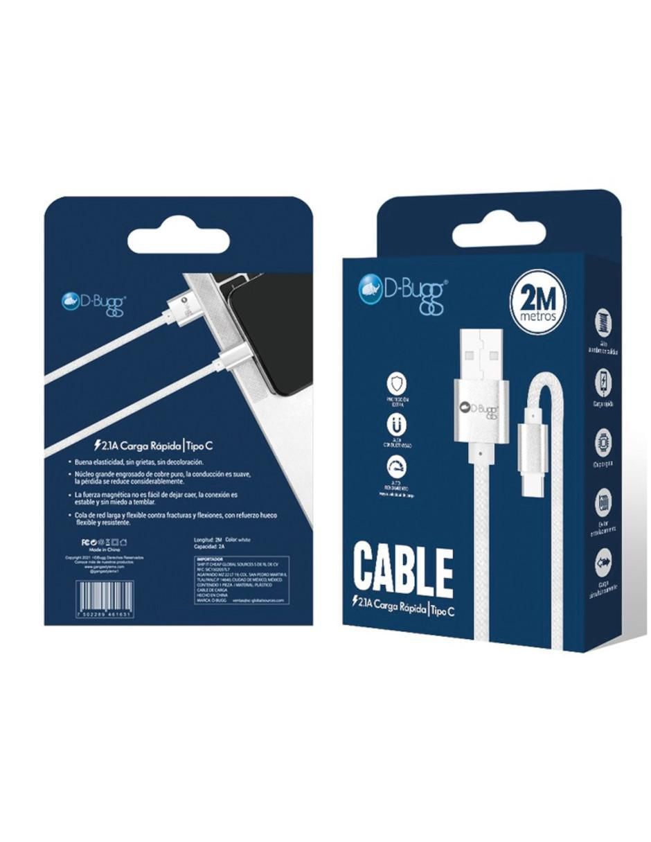 Cable USB C a tipo USB A de 2 m 2