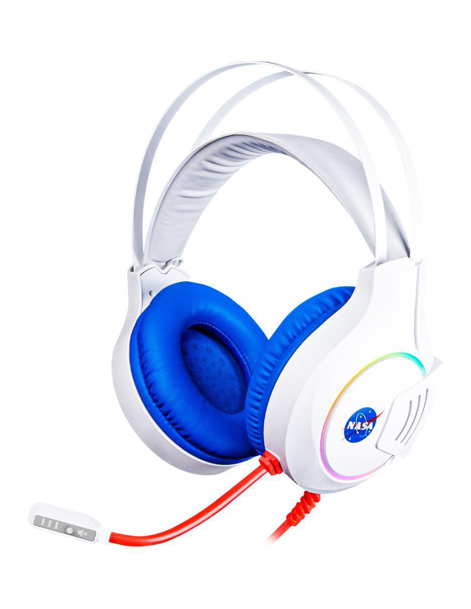 Audífonos gamer Over-Ear Gamer Rgb alámbricos con cancelacion de ruido