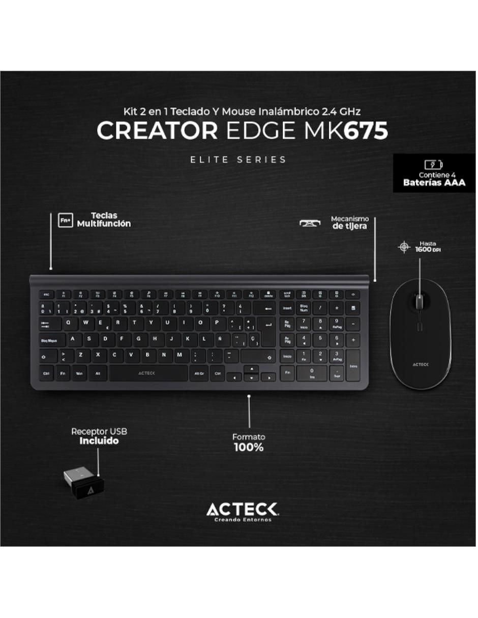 Mouse y teclado Acteck Creator Inspire Edge MK675