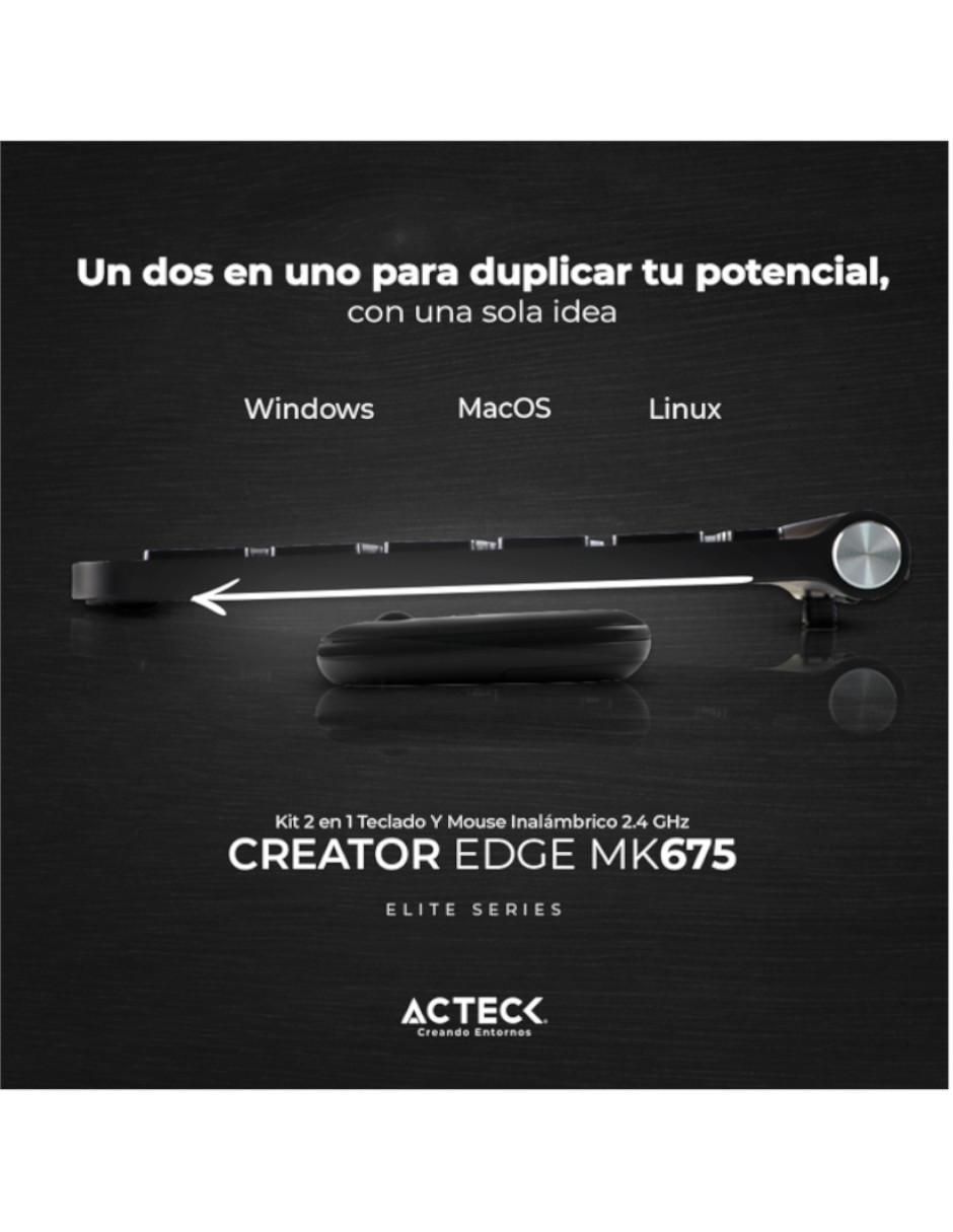 Mouse y teclado Acteck Creator Inspire Edge MK675