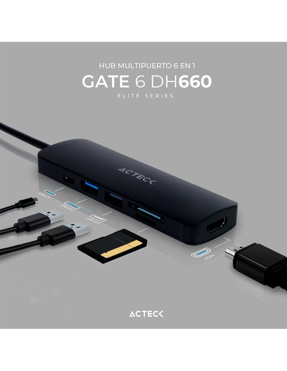 Adaptador USB Acteck Gate 6