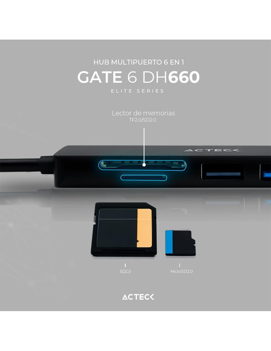 Adaptador USB Acteck Gate 6