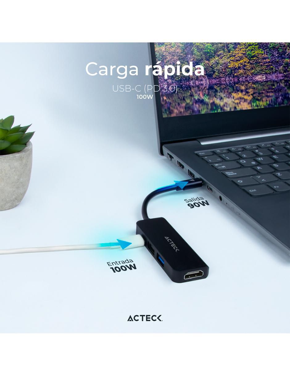 Adaptador USB Acteck Gate 4P