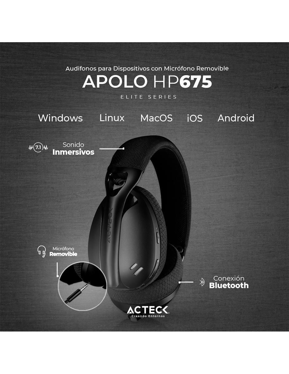 Audífonos Over-Ear Apolo Hp675 inalámbricos con cancelacion de ruido 3