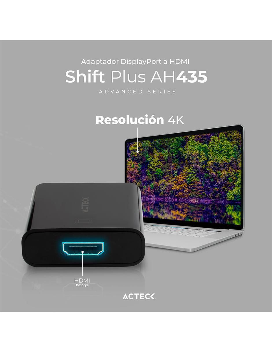 Adaptador de display port a HDMI Acteck Shift