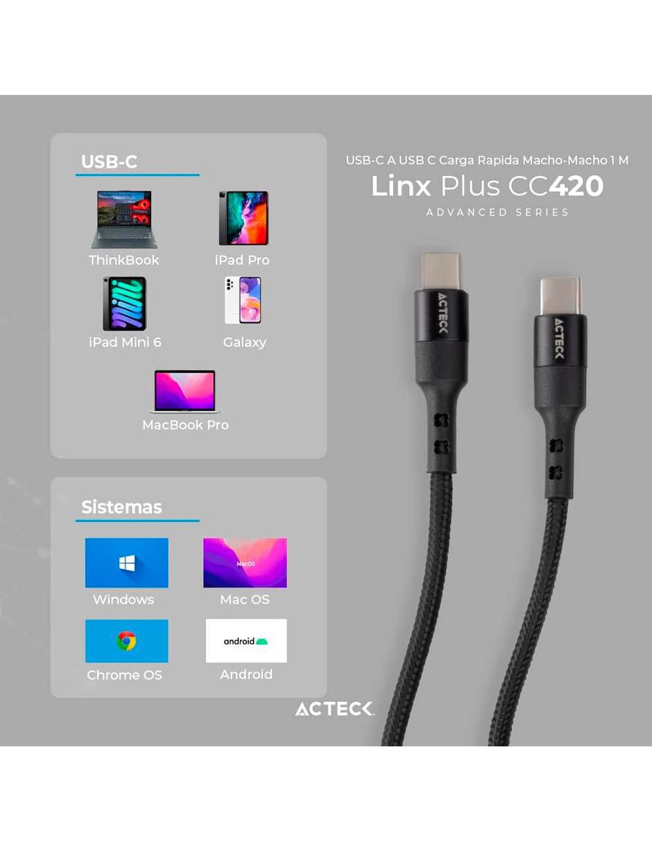 Cable USB C de 1.8 m