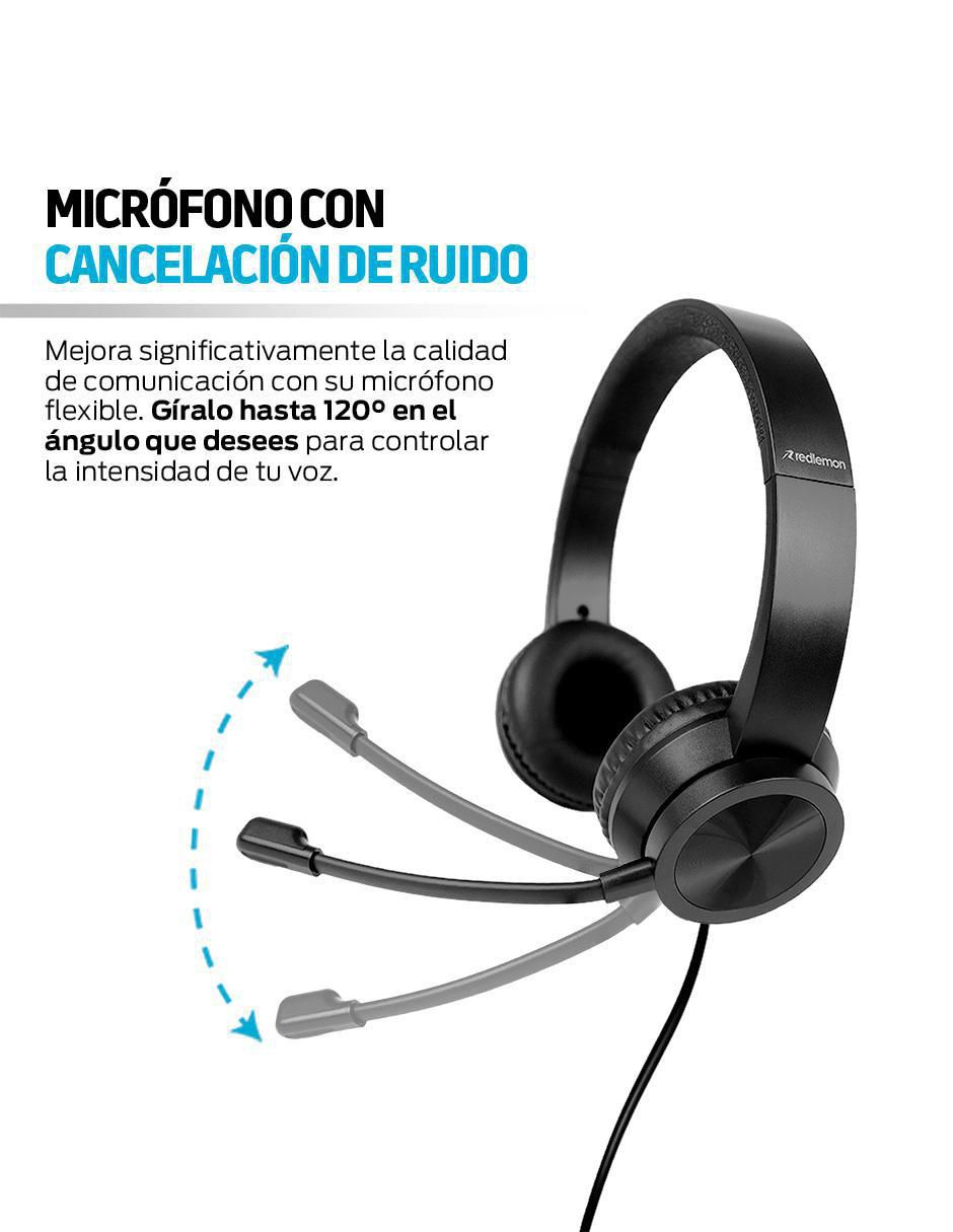 Audífonos On-Ear alámbricos con cancelación de ruido