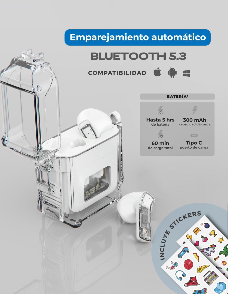 Audífonos True Wireless Binden Dark Booster inalámbricos