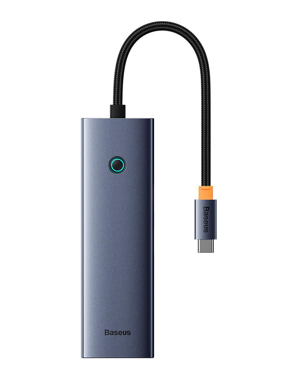 Hub Baseus Tipo C a HDMI + USB3.0 x 3 + PD + RJ45 de 6 contactos