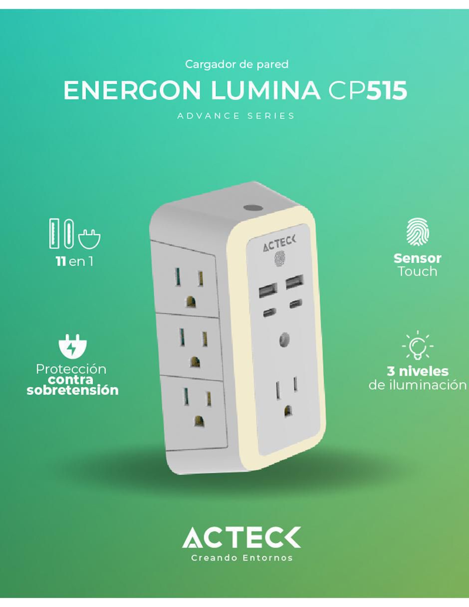 Cargador pared Acteck USB
