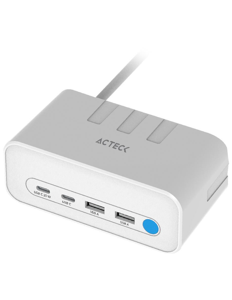 Cargador pared Acteck USB