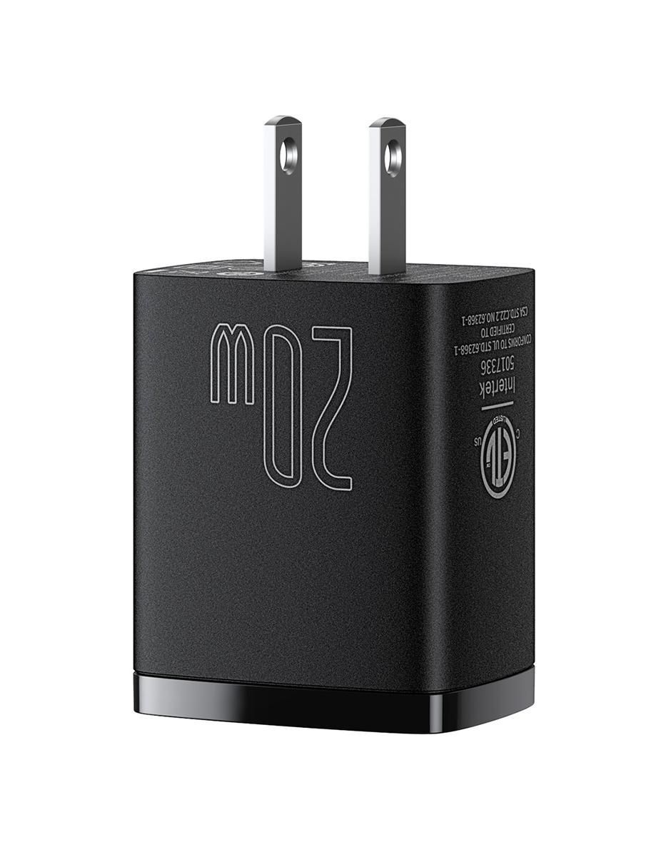 Cargador pared Baseus USB tipo A + USB tipo C