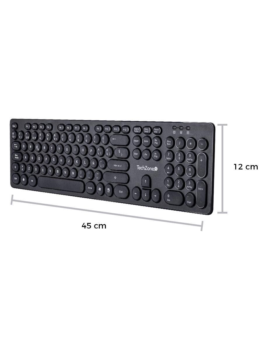 Mouse y teclado Techzone tzk-chw