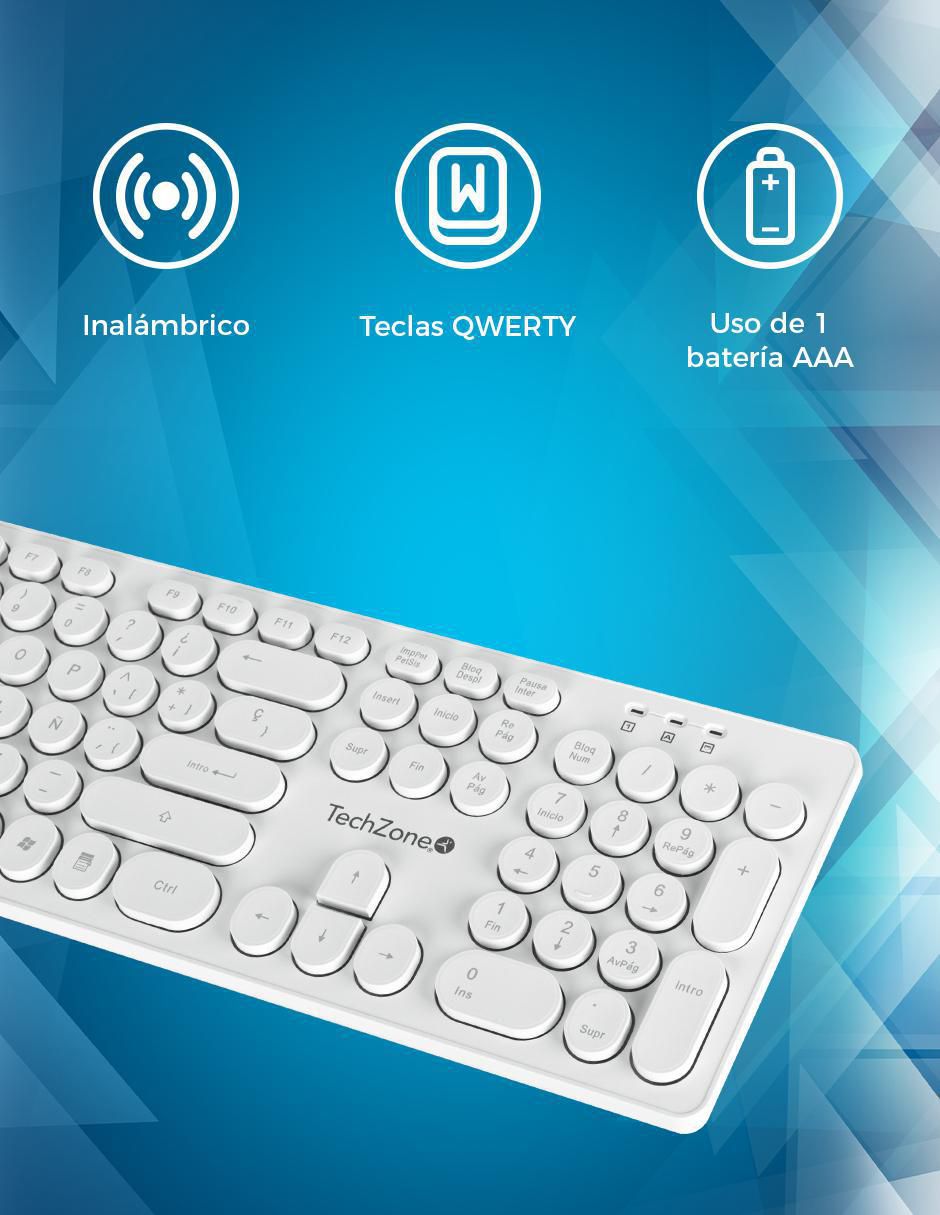 Mouse y teclado tzk-chw 3
