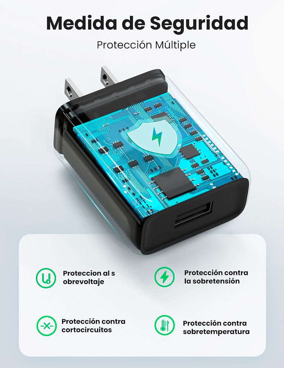 Cargador pared USB tipo A
