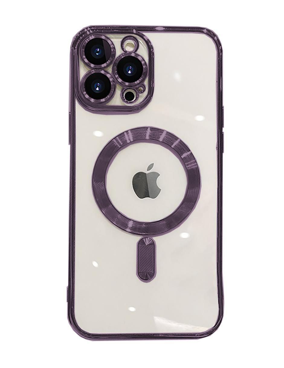 Funda para iPhone Magsafe platinada de plástico Funda para iPhone Magsafe platinada de plástico