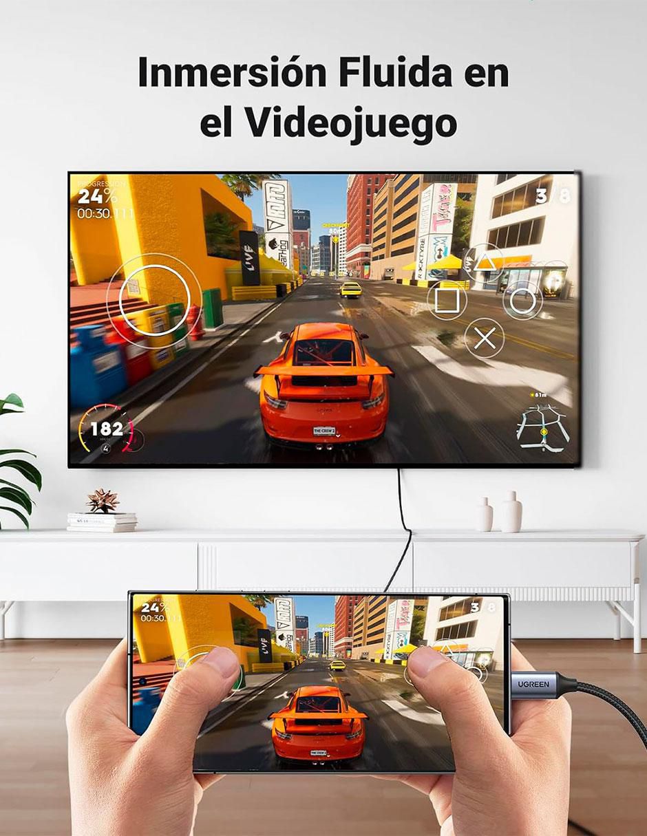 Cable HDMI 4K Ugreen a tipo USB C de 1.5 m