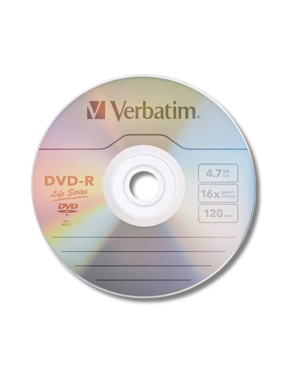 DVD-R Verbatim de 50 piezas