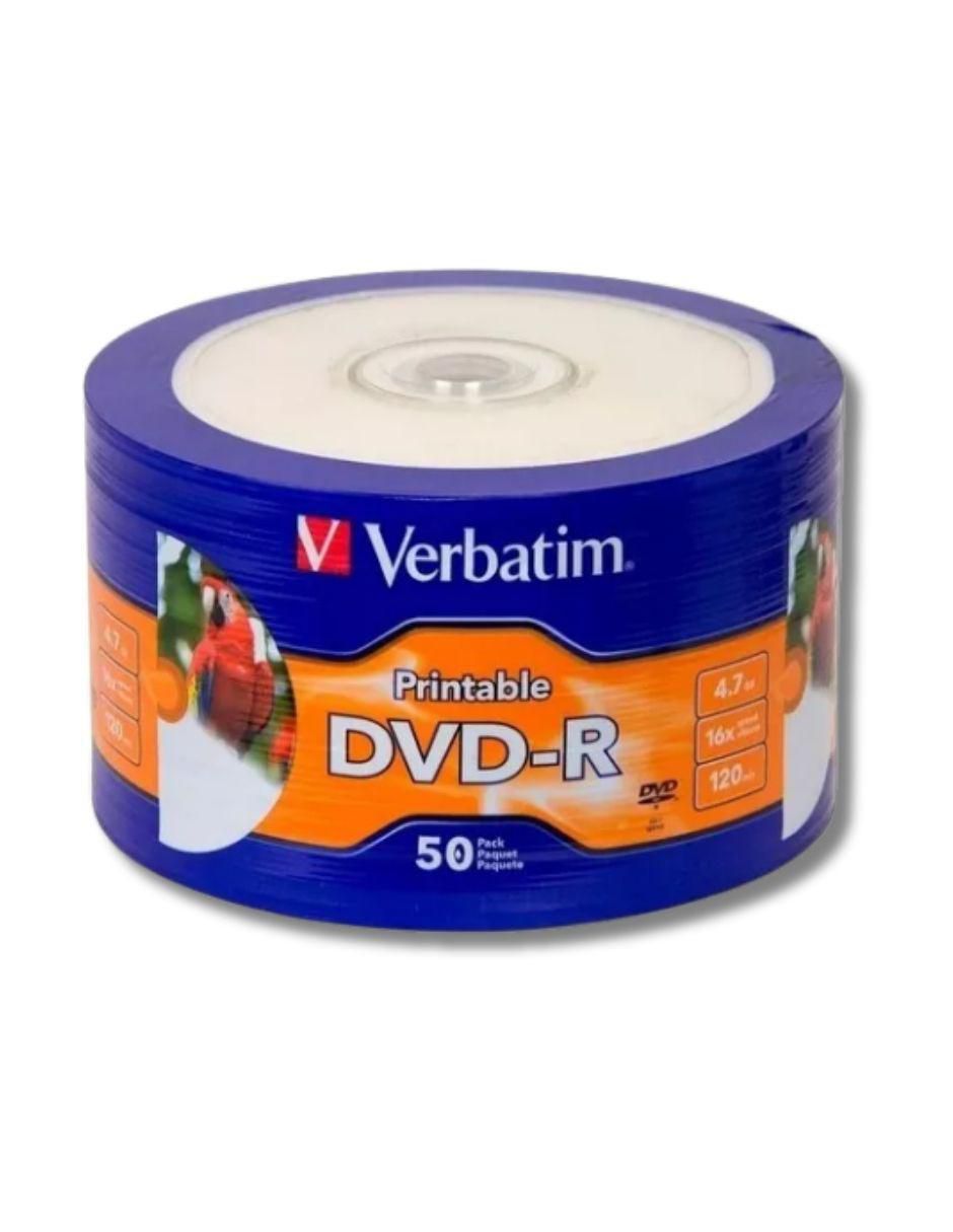 DVD-R Verbatim de 50 piezas