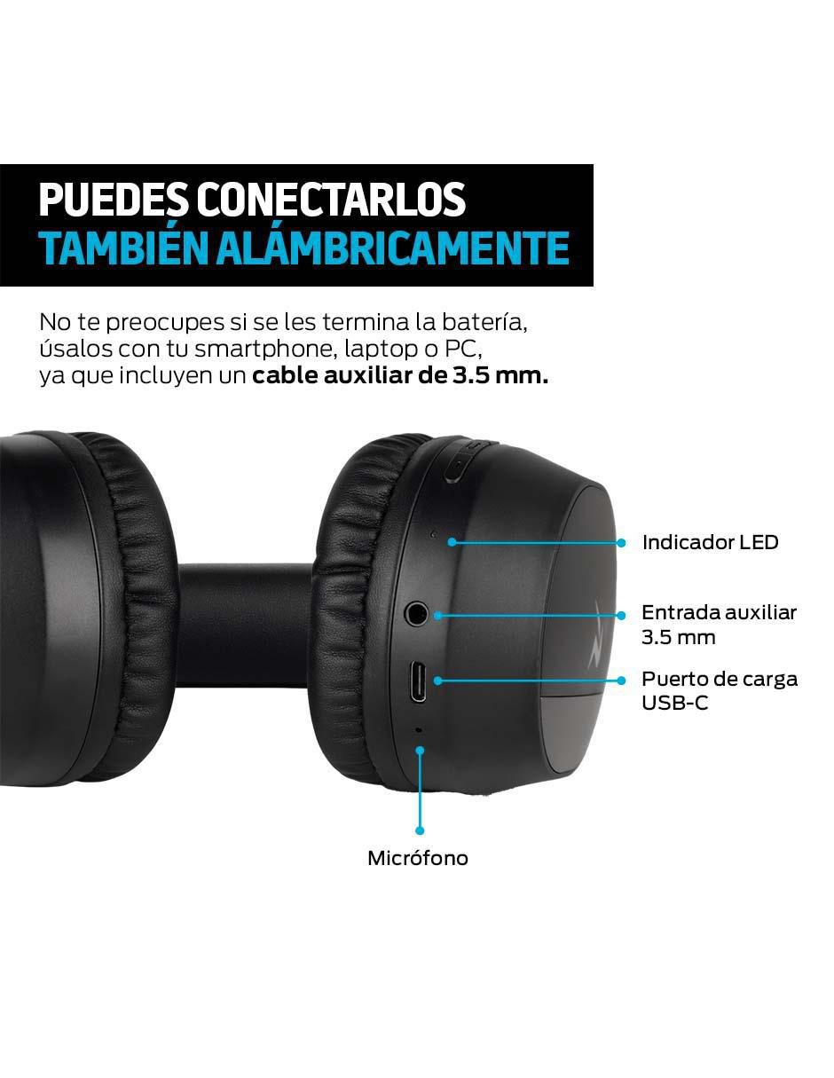 Audífonos Over-Ear BT5.3 alámbricos e inalámbricos con cancelacion de ruido 4