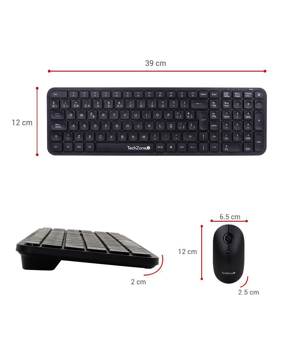 Mouse y teclado Techzone tzcombina05