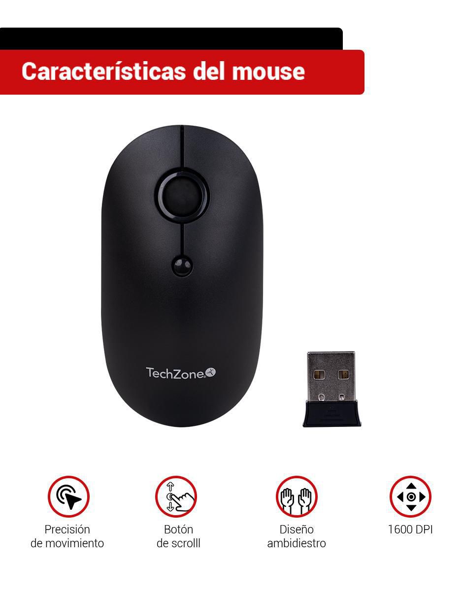 Mouse y teclado Techzone tzcombina05