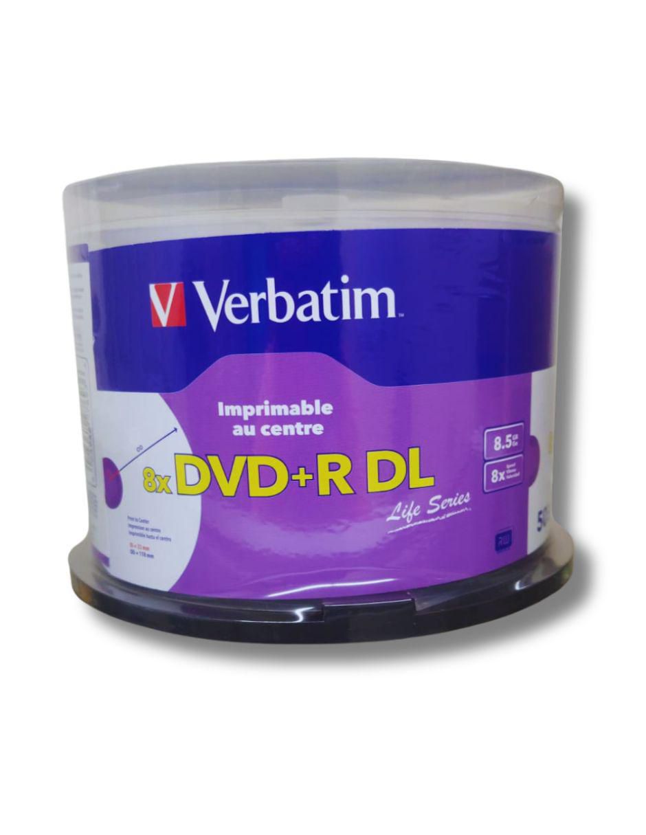 DVD+R DL Verbatim de 50 piezas