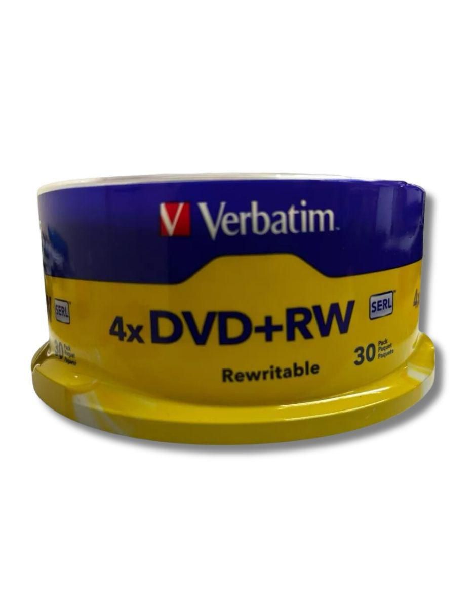 DVD+RW Verbatim de 30 piezas