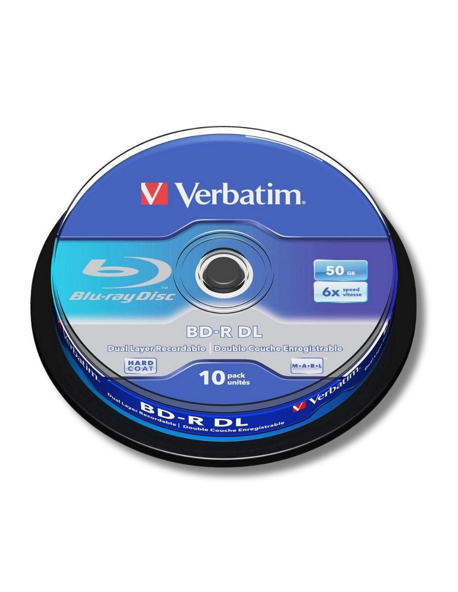 BD-R DL Verbatim de 10 piezas