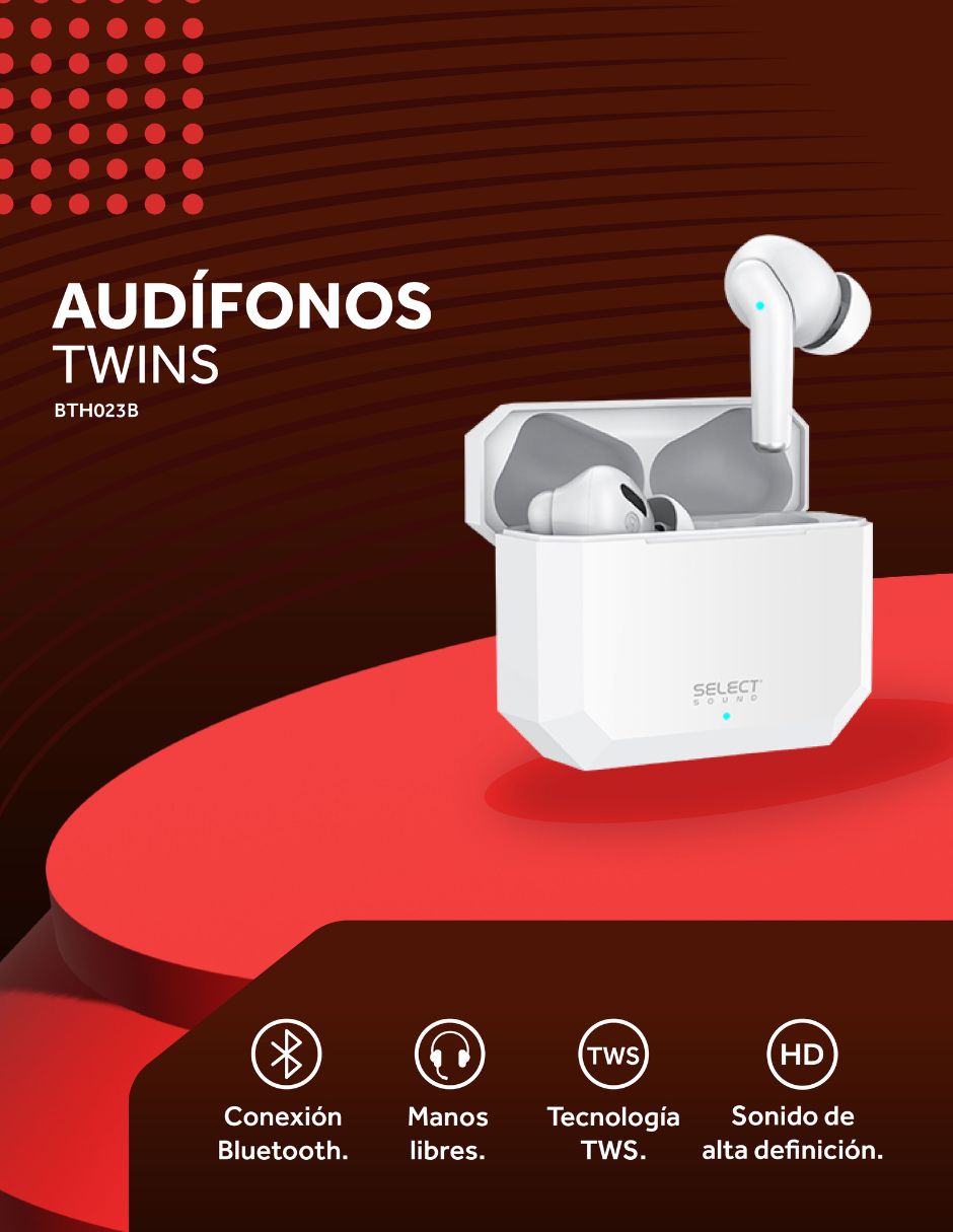 Audífonos True Wireless inalámbricos 2