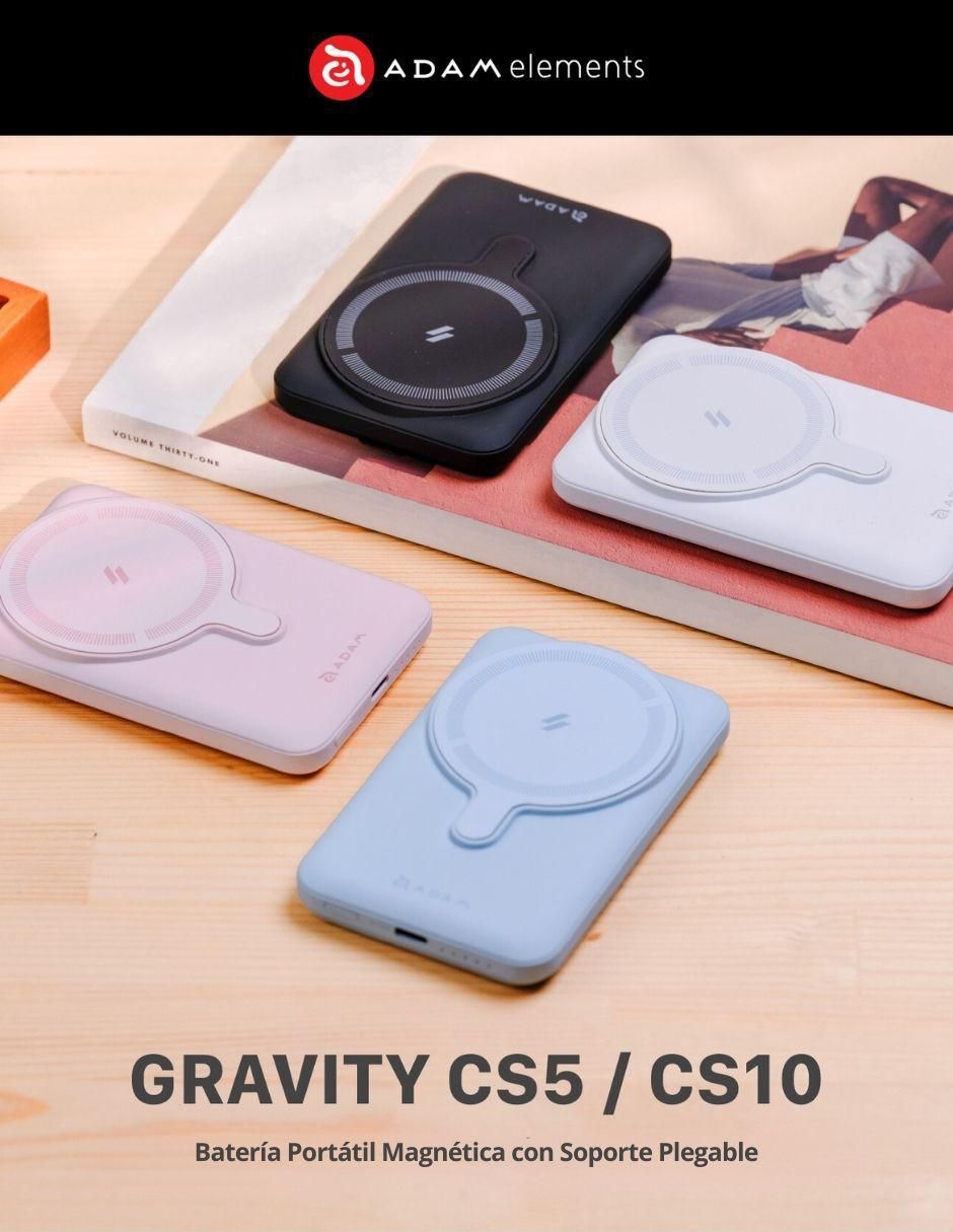 Batería portátil ADAM ELEMENTS 10000 mAh GRAVITY CS10