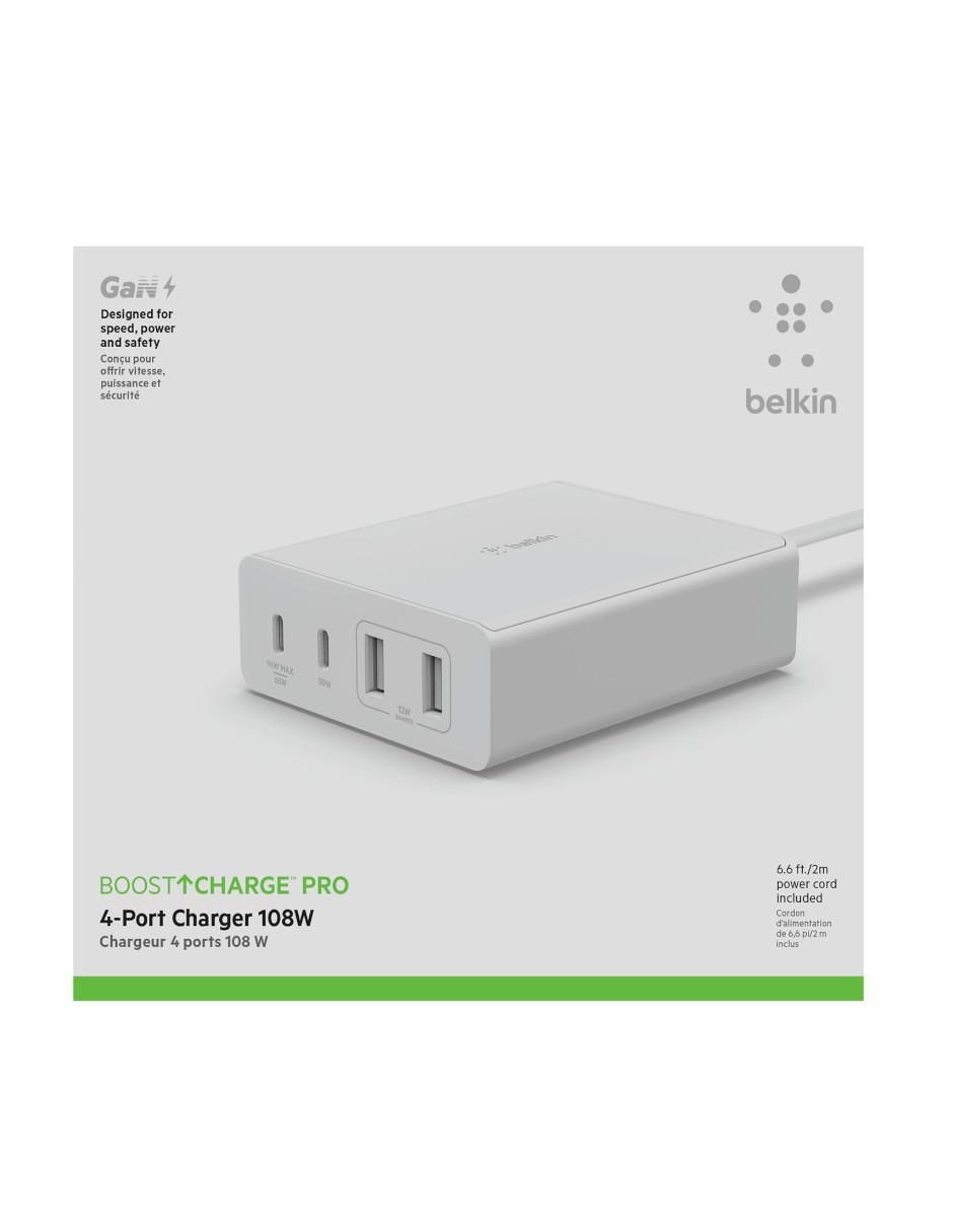 Hub Belkin WCH010DQWH de 4 Puertos USB