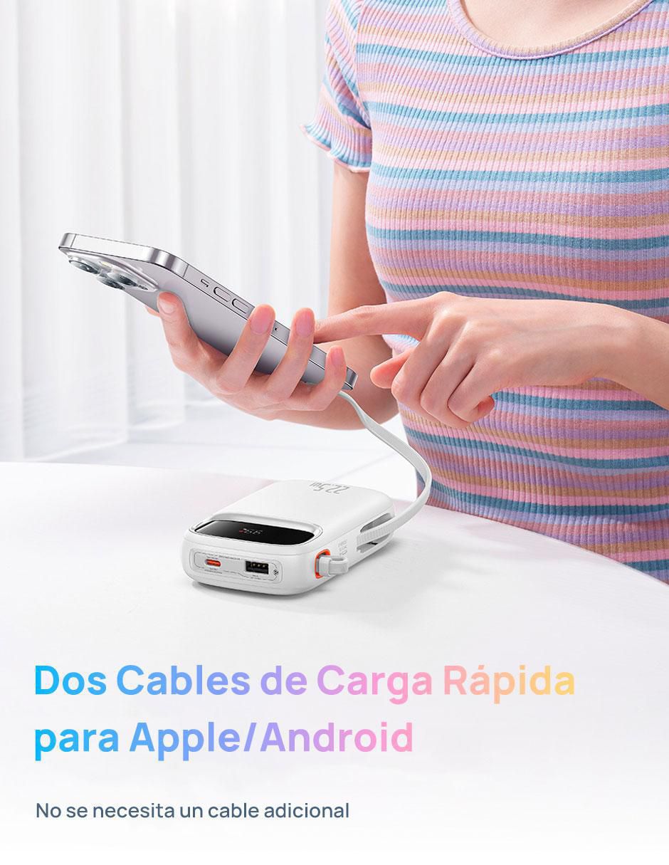 Batería portátil 10000 mAh Qpow2 Dual 4