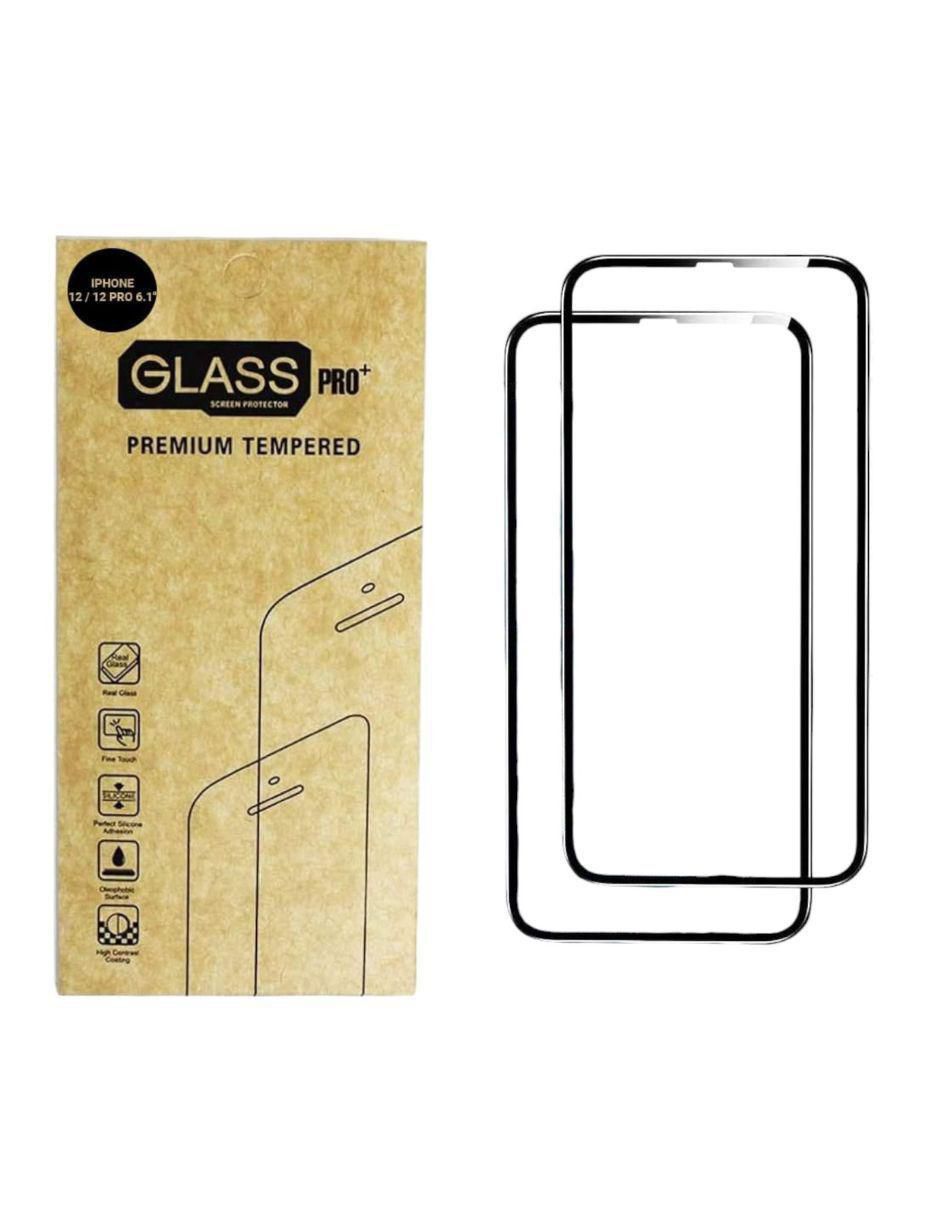 Set mica celular iPhone 12 y 12 Pro de cristal templado 1