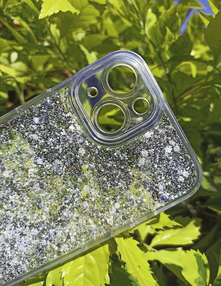 Funda para iPhone 14 Glitter de plástico 4
