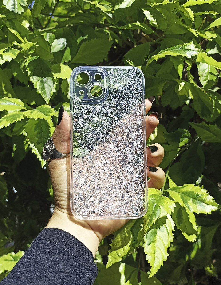 Funda para iPhone 14 Glitter de plástico 6