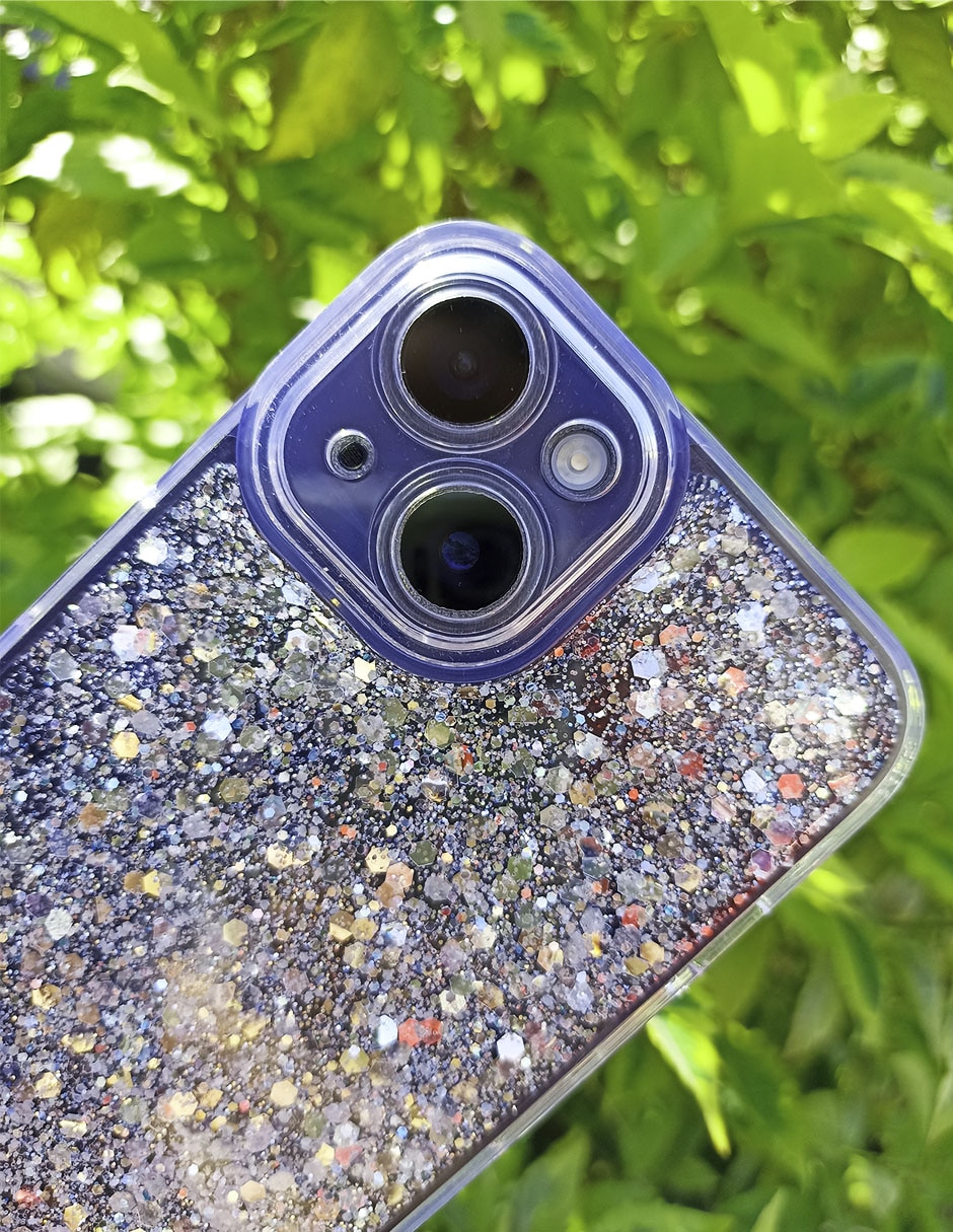 Funda para iPhone 14 Plus Glitter de plástico