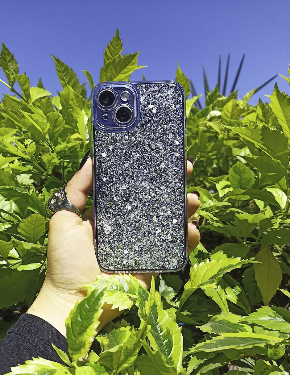 Funda para iPhone 15 Plus Glitter de plástico