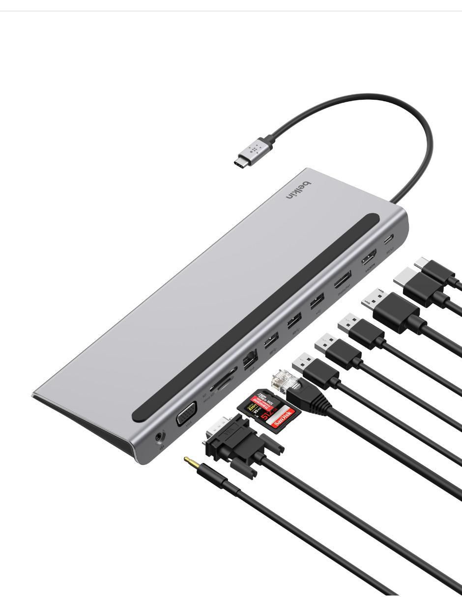 HUB Belkin Connect Base Dock USB-C de 11 contactos