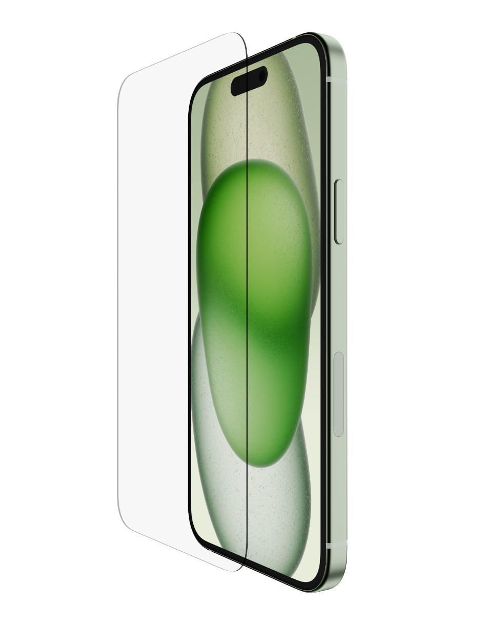 Mica celular Belkin iPhone 15 Plus y iPhone 14 Pro Max de cristal templado