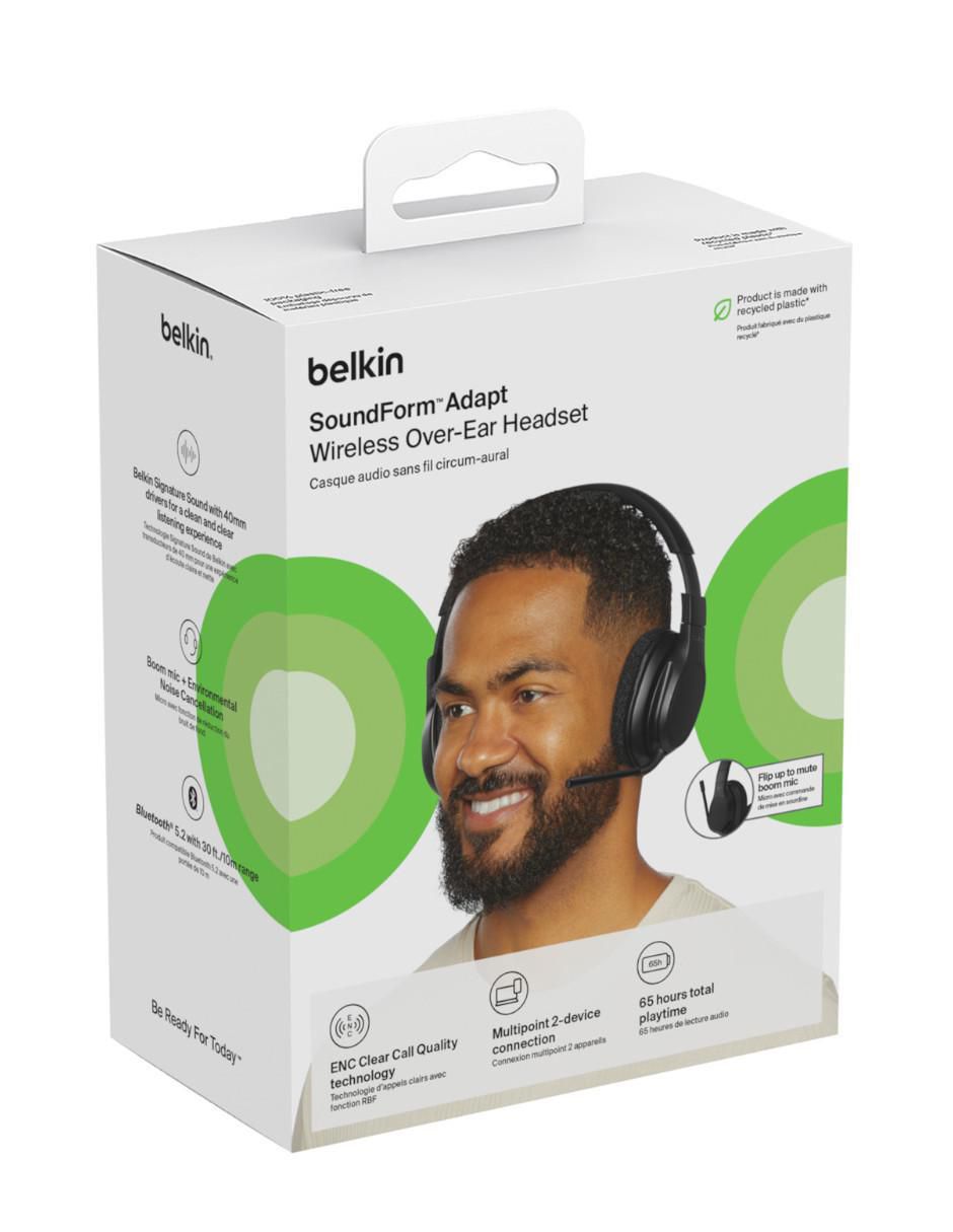 Audífonos Over-Ear Belkin Soundform inalámbricos con cancelación de ruido